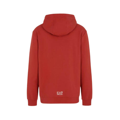 Felpa Uomo con tasca a marsupio Rosso EA7 Emporio Armani- Francavilla Moda